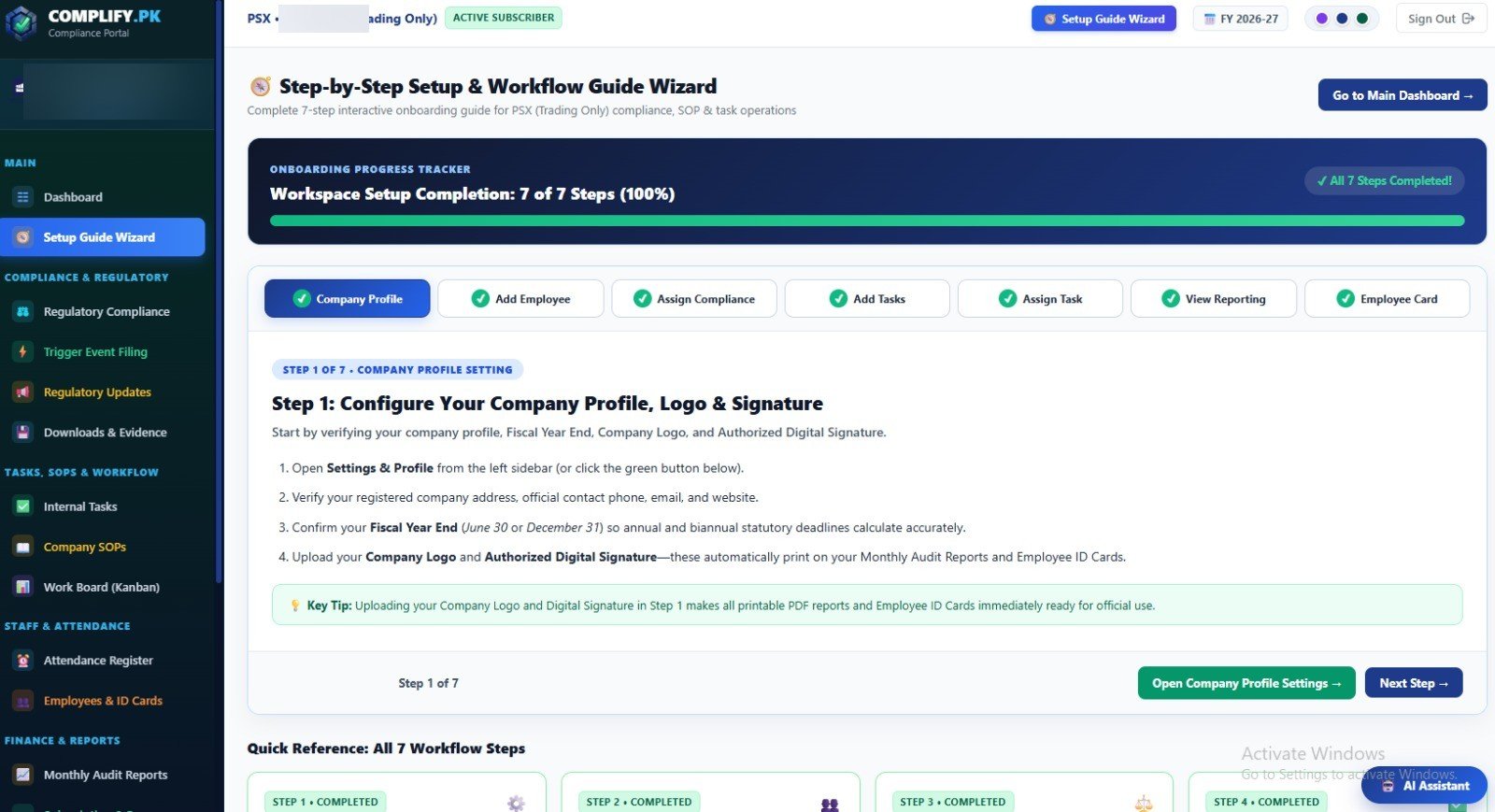 How to Use COMPLIFY.PK • 7-Step Setup Wizard & CEO Mobile Auto-Pilot Guide